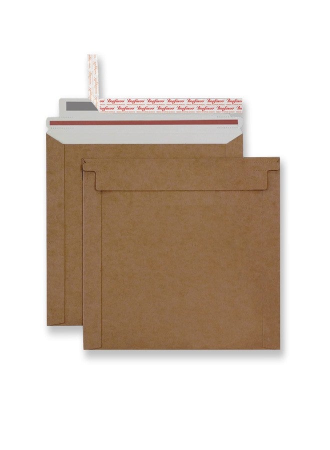 Bonfasvo Rigid Mailers 30 Pack 9.5 x 12.5 inches Brown Self Seal Stay Flat Bulk Cardboard Kraft No Bend Mailers Peel and Seal for Document Photos Pictures Papers Files CD - Image 1