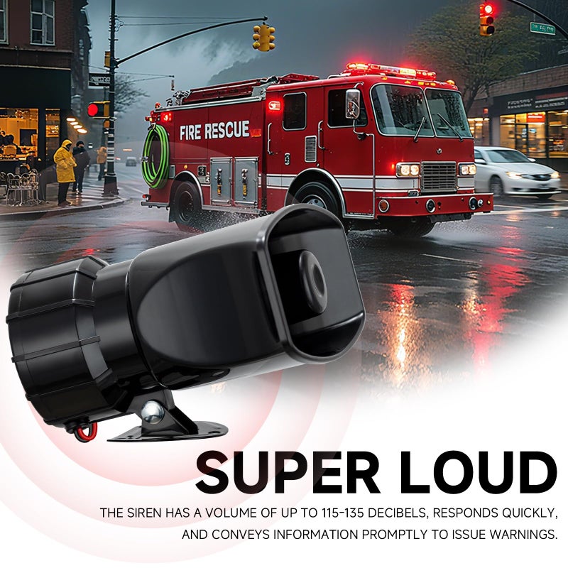 BANHAO Alarm Horn Siren 7 Sound Police Siren 100w 12v Car Alarm Sirens Pa Speaker System Emergency Amplifier Alarms Kit Horn for Car Truck Lorry Boat - Image 2