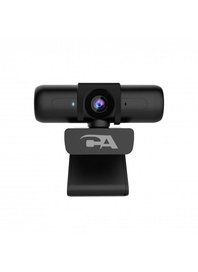 Cyber Acoustics Cyber Acoustics CA Essential Webcam 1080HD-AF USB Webcam with Microphone for Desktop or Notebooks, 1080p Webcam, HD Auto-Focus and Light Correction, Omni-Directional Microphone (WC-2000)  - Image 1