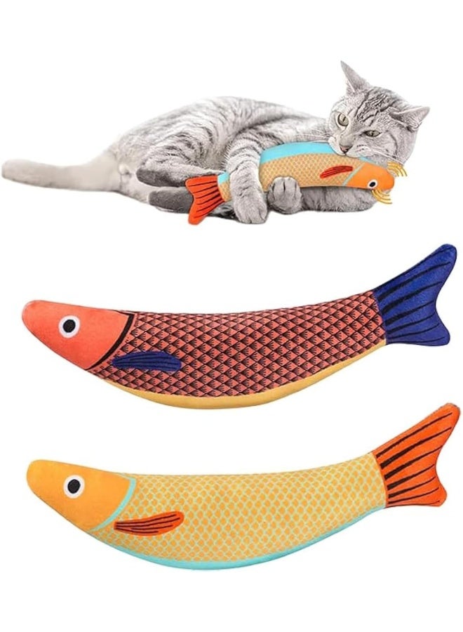 NeoStyle Cat Toys Fish with Catnip - Rustling Sound Interactive Kitten Chew Toy for Boredom Relief & Teeth Cleaning(2pcs) - Image 1