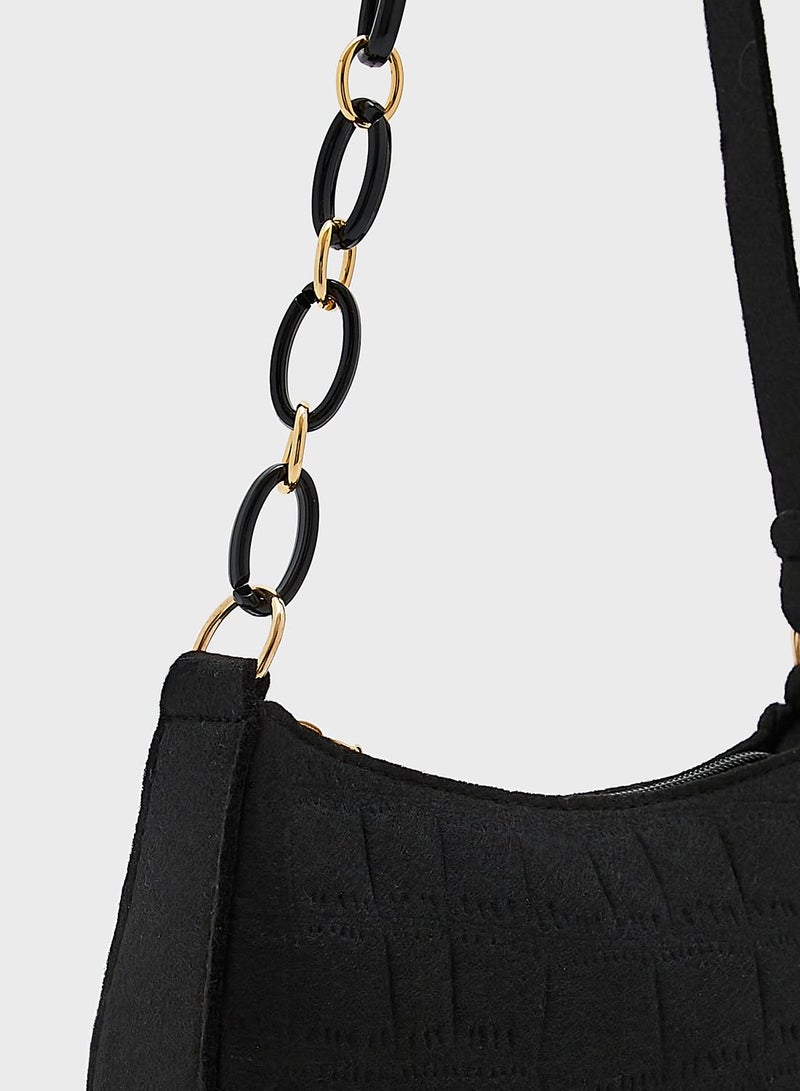 جينجر شنطة كبيرة جلد تمساح - Image 4