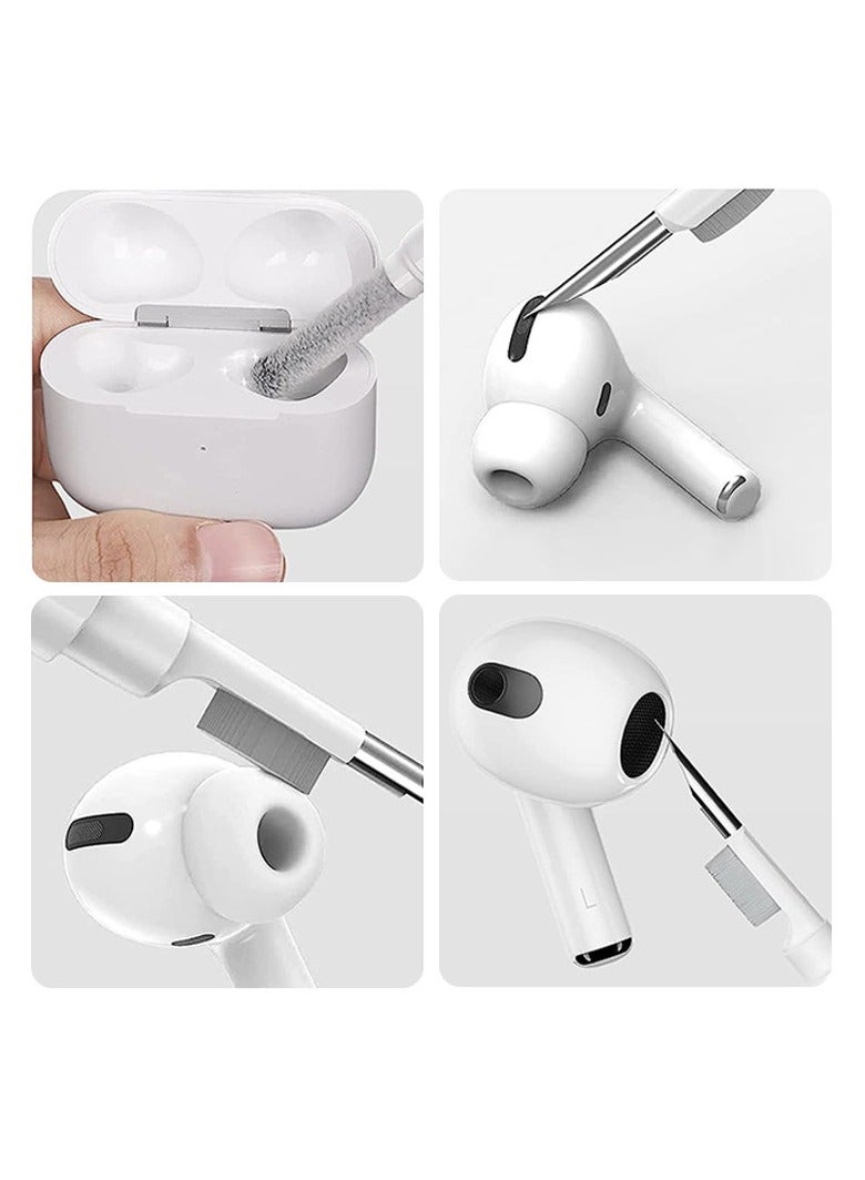 Silicone Case for  Apple AirPods 4 Protective Earphone Cover with Cleaner Kit and Hook Black - Image 3
