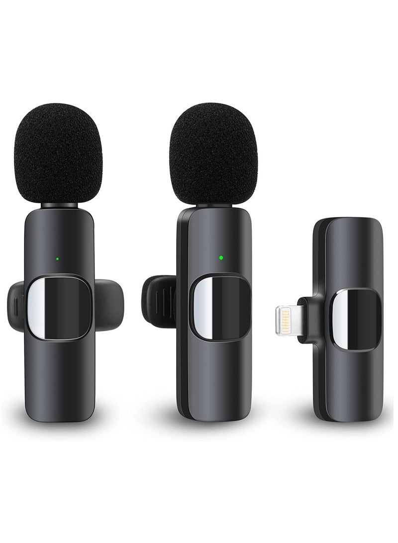 Wireless Lavalier Microphone for iPhone iPad, Plug-Play Wireless Mic for Recording, Live Stream, YouTube, TikTok, Facebook - Image 1