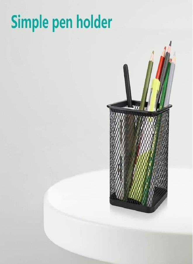 BKQPTL 360 Degree Rotating Desk Organizer, Pencil Pen Stationary Holder Stand for table, Plastic Rotating Desk Pen stand with 5 Compartment, Art Supplies,Pencil Cup for Office,School,Home (1, Green) - Image 2