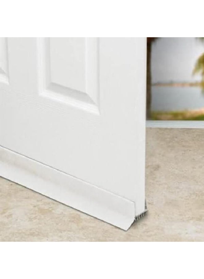 Randall Slide On Door Sweep for Metal and Wood Doors White 5 x 6 x 92 cm P-77-WH - Image 2