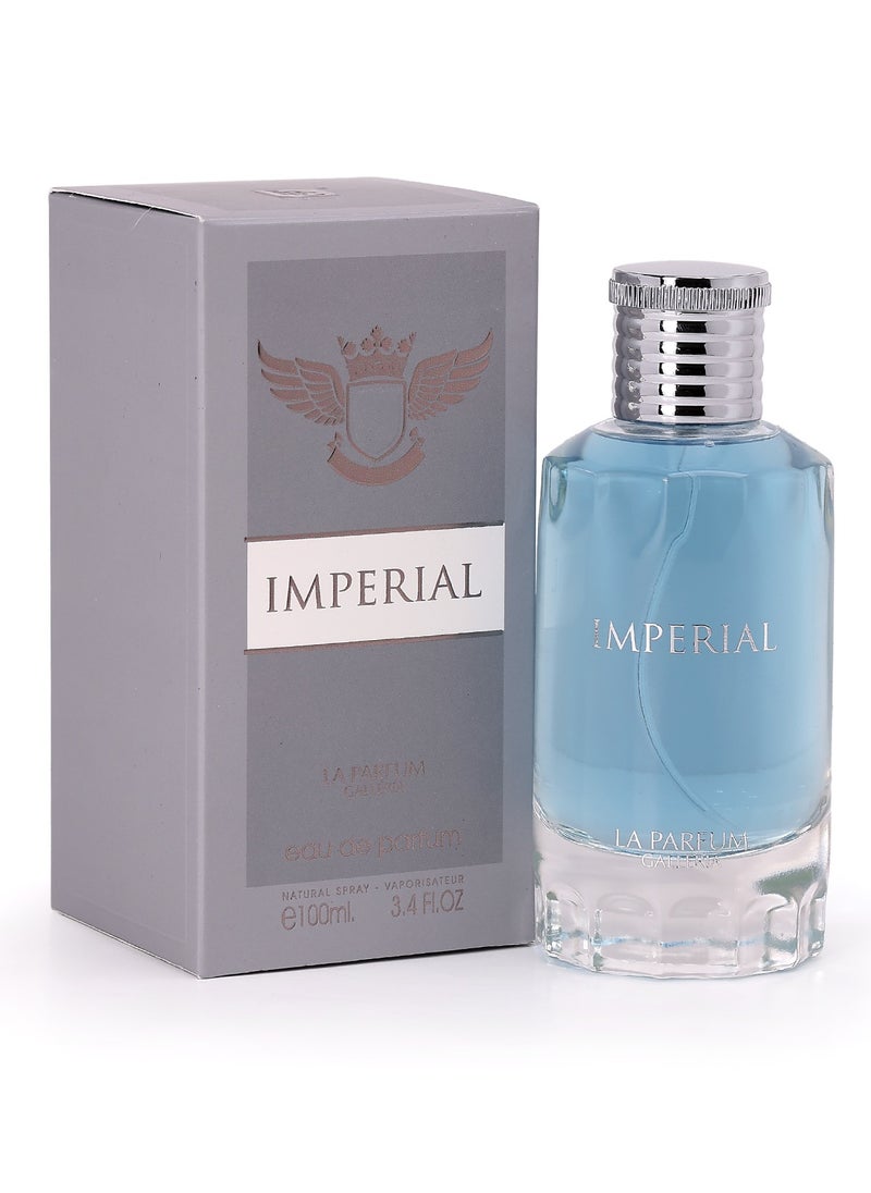 La Parfum Galleria - Imperial Eau de Parfum by La Parfum Galleria | A Regal Men's Woody Aquatic Fragrance | Crafted for Timeless Sophistication and Bold Elegance | 100 ML of Pure Luxury - Image 1