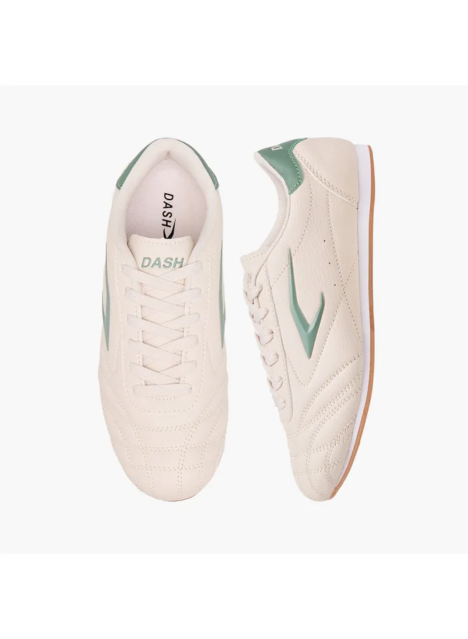 Dash Women Stitch Detail Sneakers with Lace-Up Closure
