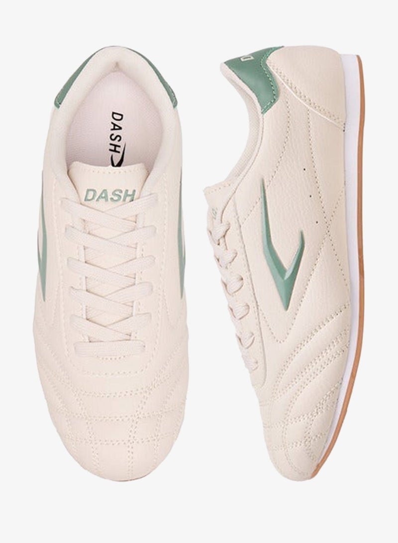 Dash Women Stitch Detail Sneakers with Lace-Up Closure - Image 1