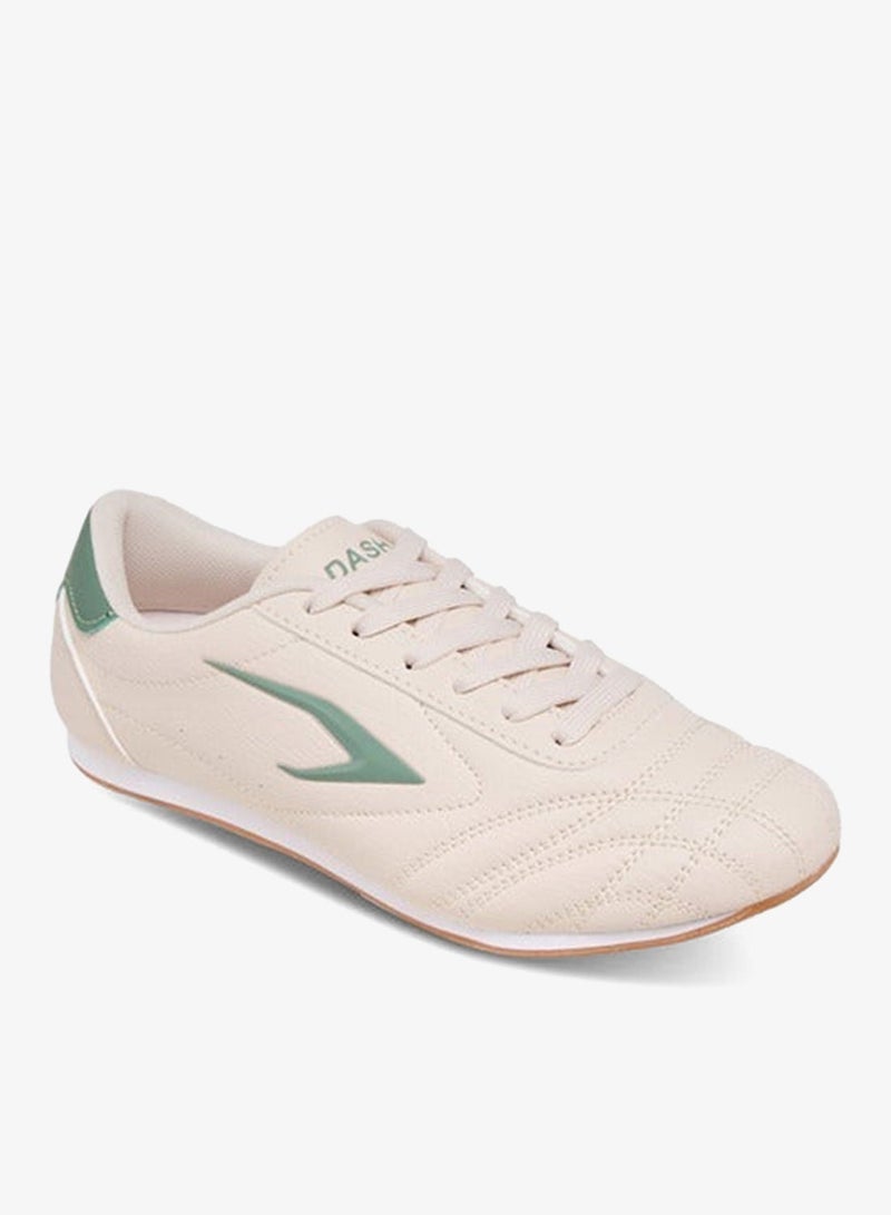 Dash Women Stitch Detail Sneakers with Lace-Up Closure - Image 2