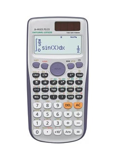 12-Digit Non-Programmable Scientific Calculator White/Grey