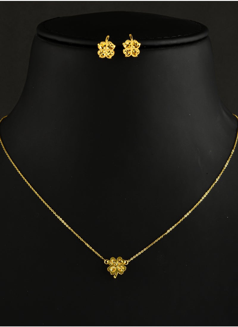 BAFLEH JEWELLERY Delicately Designed in Pure 22kt Gold – Bafleh’s Lightweight Necklace Set Blends Tradition and Innovation 