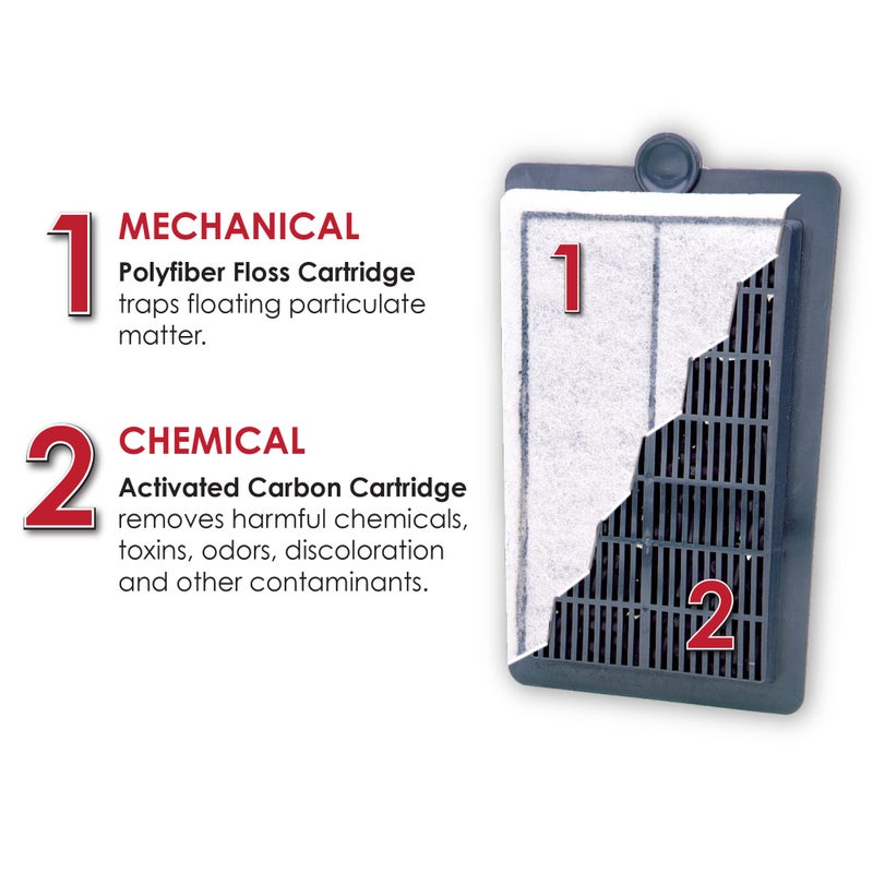 Penn Plax Penn-Plax Cascade 300 Power Filter â€“ Hang-On Filter with Quad Filtration â€“ Great for Freshwater and Saltwater Setups - Image 4