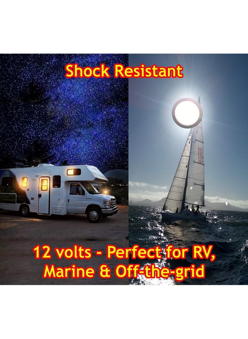 Lighting LED Ceiling Panel Lights Indoor Round Energy Saving 110 Lumen Per Watts Soft Light With No UV Suitable For Home Dining Living Office - Image 3