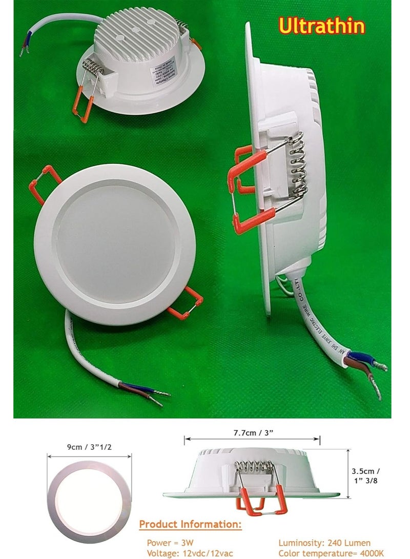 Lighting LED Ceiling Panel Lights Indoor Round Energy Saving 110 Lumen Per Watts Soft Light With No UV Suitable For Home Dining Living Office - Image 5