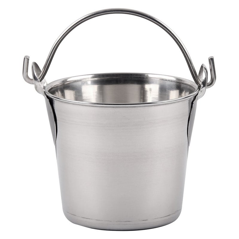 Lindys 1Quart Stainless Steel Bucket Durable Seamless Bucket for Many Home Tasks Carry Water or Milk Fill with Food Use as a Flower Pot Cleaning Bucket Table Centerpiece and Much More