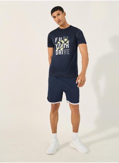 Styli Slogan Print Short Sleeve Running T-Shirt  - Image 2