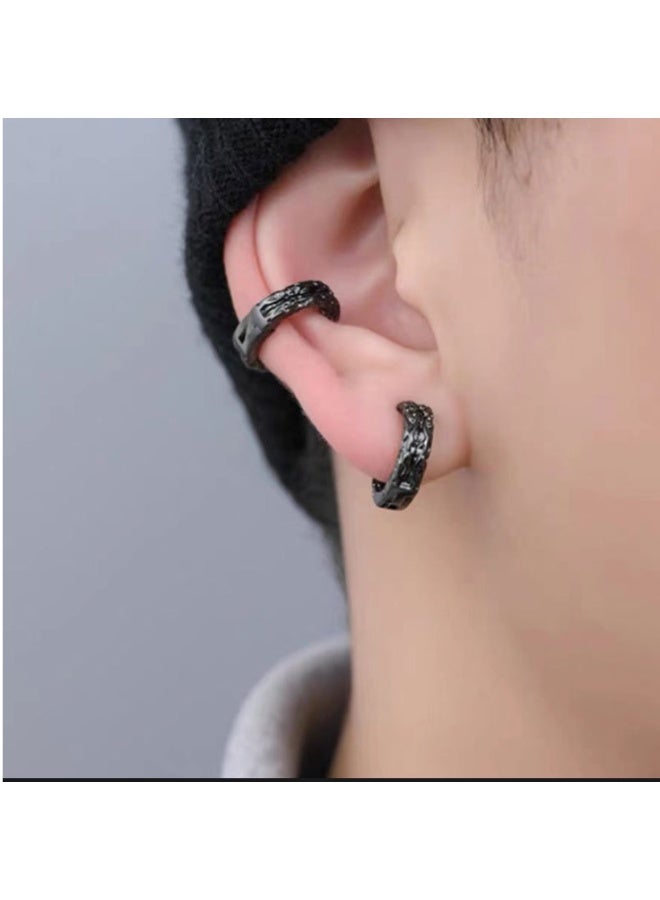 لاتين أقراط أذن غير مثقوبة، مشبك أذن، حلقات أذن مزيفة للرجال والنساء، أقراط أذن من الفولاذ المقاوم للصدأ، أقراط بسيطة مزيفة، مشبك أذن - Image 2