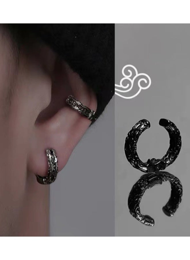 لاتين أقراط أذن غير مثقوبة، مشبك أذن، حلقات أذن مزيفة للرجال والنساء، أقراط أذن من الفولاذ المقاوم للصدأ، أقراط بسيطة مزيفة، مشبك أذن - Image 1