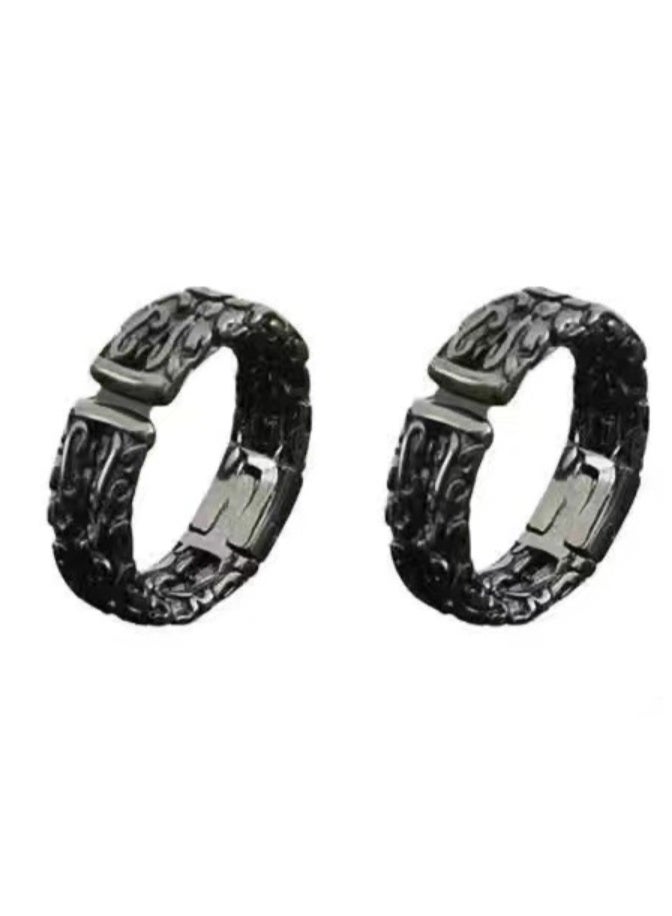 لاتين أقراط أذن غير مثقوبة، مشبك أذن، حلقات أذن مزيفة للرجال والنساء، أقراط أذن من الفولاذ المقاوم للصدأ، أقراط بسيطة مزيفة، مشبك أذن - Image 3