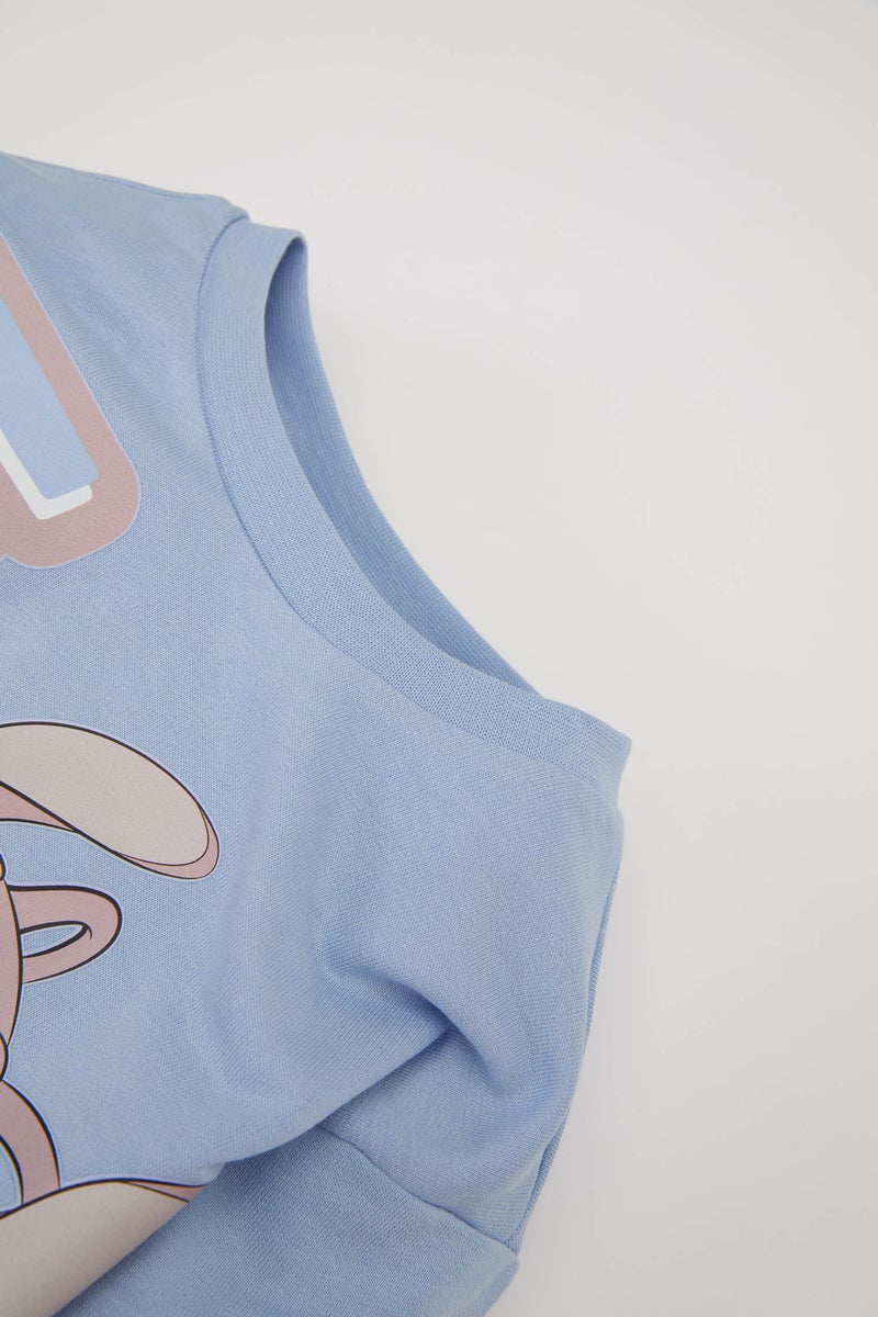 ديفاكتو فستان بيبي بناتي سويت خفيف بكم طويل من ديزني ليلو وستيتش - Image 4