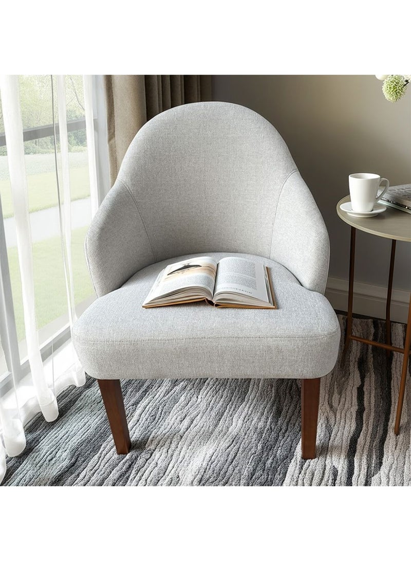 DANUBE HOME Fizzle Arm Chair Chairs | Armchair | Modern Design Single Seater Accent Chair | Comfortable Living Room Furniture L73.03xW68.58xH91.44cm - Cream  - Image 3