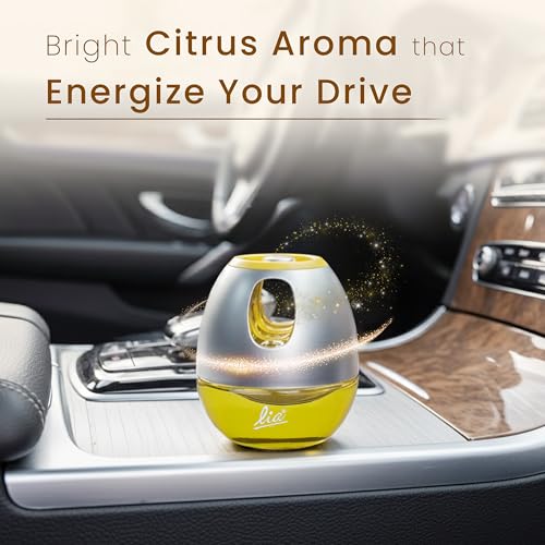 Cycle Lia Car Freshener Gel|Citric Tango (Refresh) Fragrance 45 Gm|Lia Dashboard Gel Car Air Freshener|Car Perfume Car Accessories - Image 3
