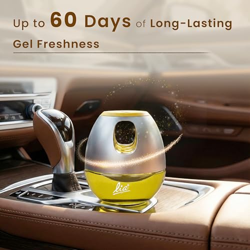 Cycle Lia Car Freshener Gel|Citric Tango (Refresh) Fragrance 45 Gm|Lia Dashboard Gel Car Air Freshener|Car Perfume Car Accessories - Image 2