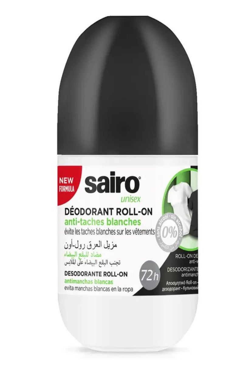 سايرو مزيل عرق رول أون مضاد للعلامات البيضاء 72h حماية -50 مل