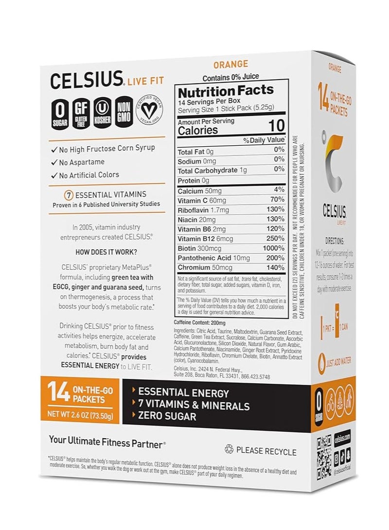 عبوات مسحوق أثناء التنقل باللون البرتقالي، الطاقة الأساسية 2.6 أونصة - Image 4