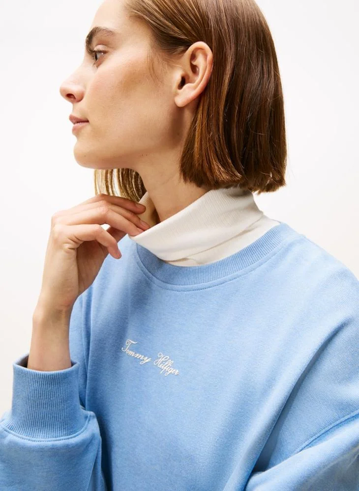 TOMMY HILFIGER  Graphic Crew Neck Sweatshirt for Women | Best Price UAE