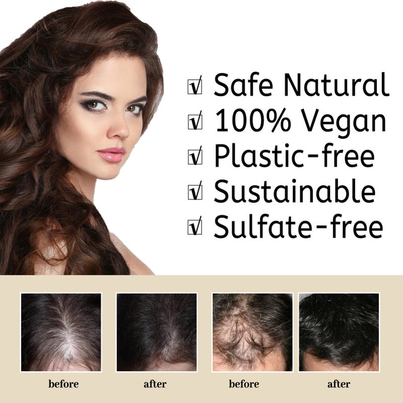 Anti-hair Loss Shampoo Bar 80g Natural Ingredients Support Thick Healthy Hair - Balance Oily Scalp Nourish Roots Rice Essence Hair Soap for Scalp & Hair Care - Image 4