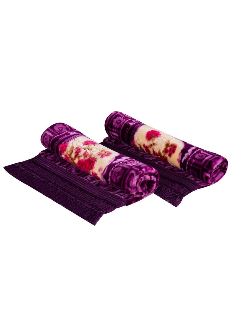 Stargold Blanket Set of 5 Pieces 220 x 240CM 2 Ply Premium Blanket With Bedspread Pillowcase And Neck Roll  - Image 2