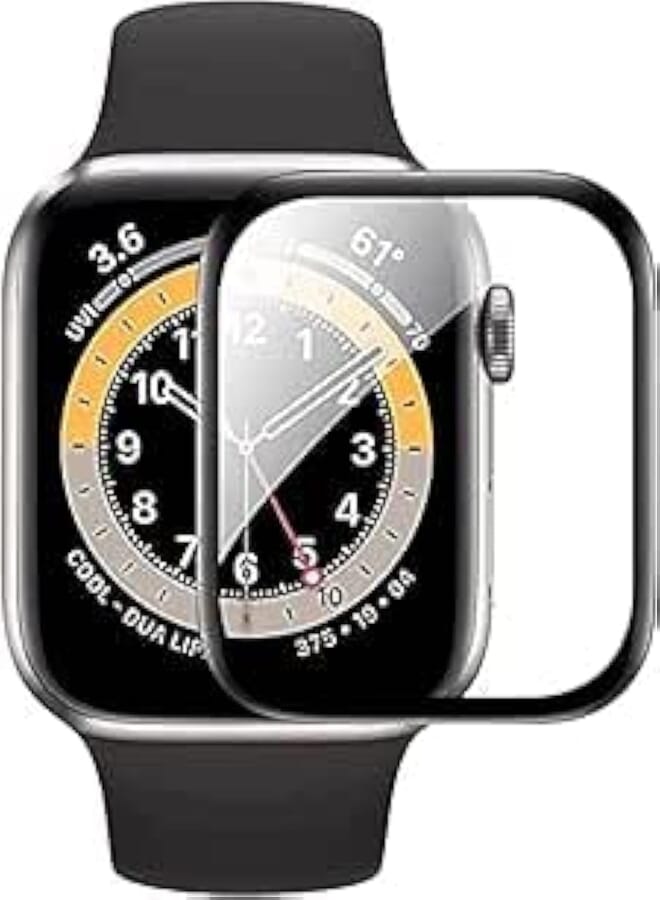 Next Next Store 45mm Screen Protector for iWatch Series 7/8/9, 3D Curved Soft Edge Bumper Protective Film - Multi