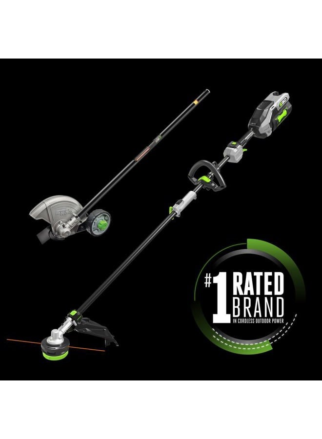 EGO Power+ طقم كومبو متعدد الرؤوس EGO MHC1603 16 بوصة 56 فولت من قماش الكربون مع POWERLOAD™ وملحق حافة من قماش الكربون 8 بوصة ورأس طاقة 56 فولت، بطارية 4.0Ah وشاحن 320W متضمن - Image 2