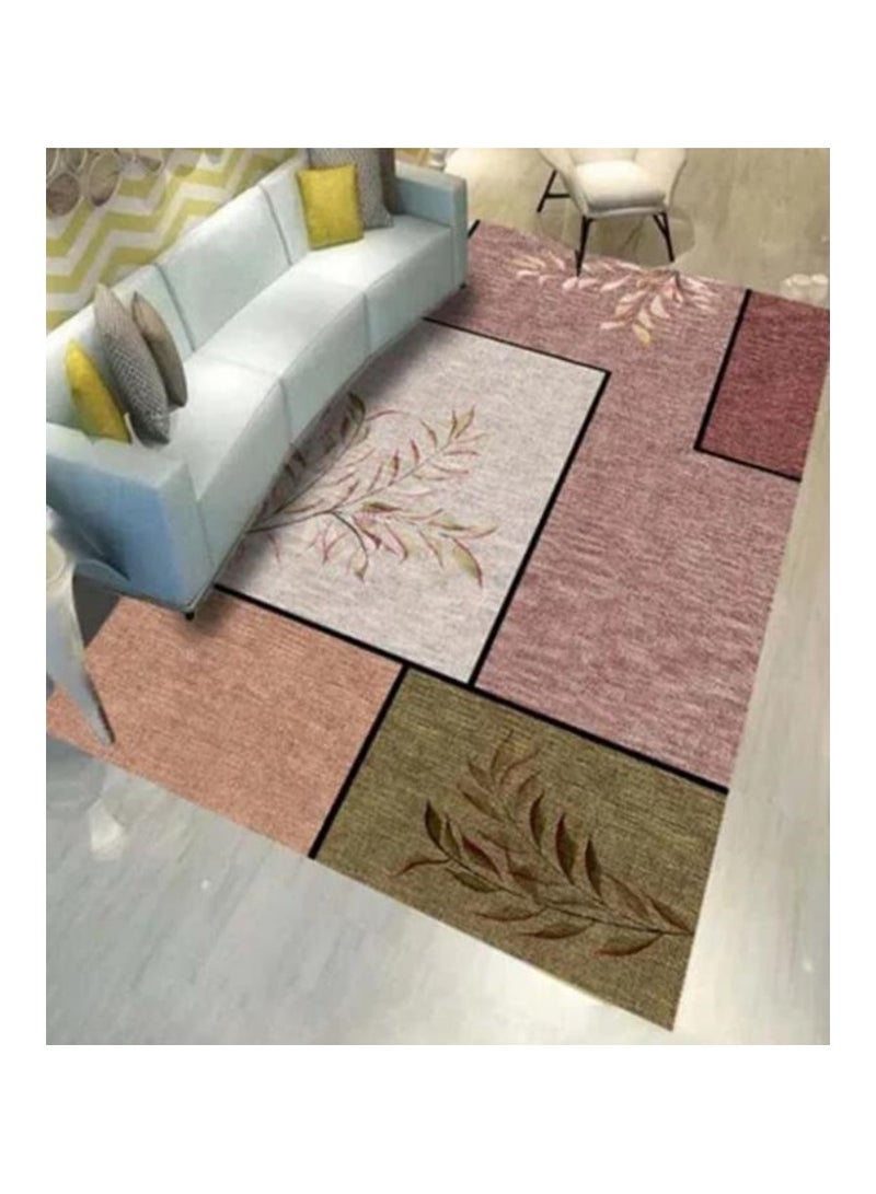 Loquat سجادة منزلية مستطيلة عالية الجودة وبسيطة وقابلة للغسل (سجادة فقط) - Image 1