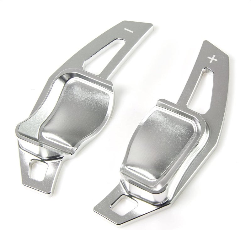 SK CUSTOM Steering Wheel Shift Paddle Shifter Extension Aluminum Alloy Silver for Volkswagen Models - Image 1