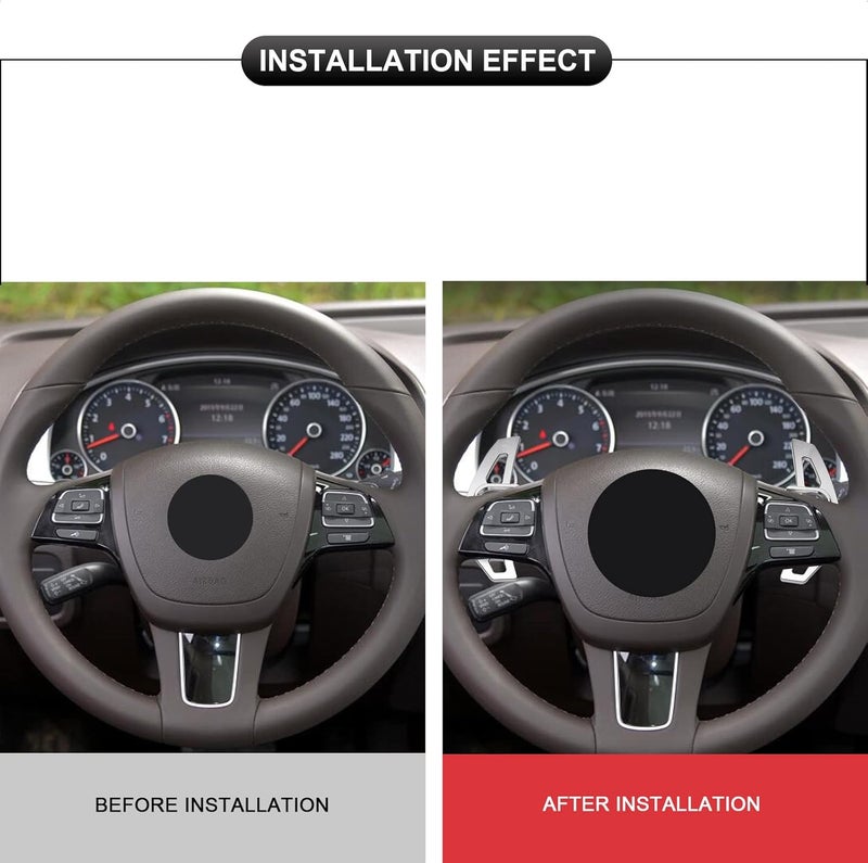 SK CUSTOM Steering Wheel Shift Paddle Shifter Extension Aluminum Alloy Silver for Volkswagen Models - Image 4