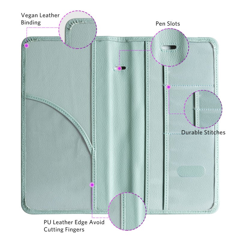 CoBak Car Registration and Insurance Holder - Vehicle Glove Box Car Organizer,Auto Truck Comparment Accessories Case with Magnetic Closure for Essential Document,Driver License,Cards - Image 2