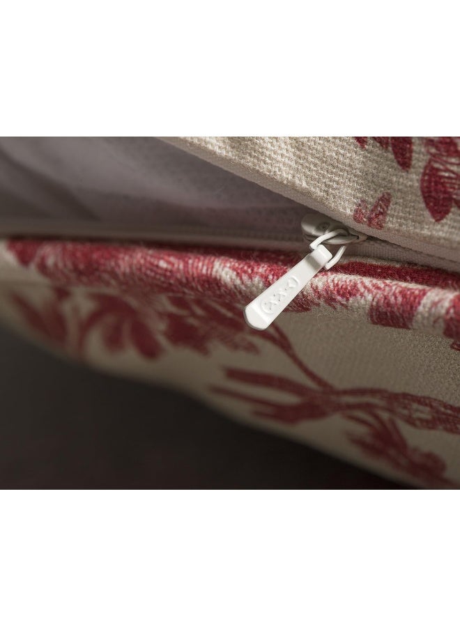 Maison d' Hermine Maison d Hermine Decorative Pillow Covers 18 x 18 Inch Square 100 Cotton Throw Pillow Covers with Invisible Zipper Cushion Case for Living Room Couch Chair Sofas Bedroom Home The Miller  Red  - Image 4