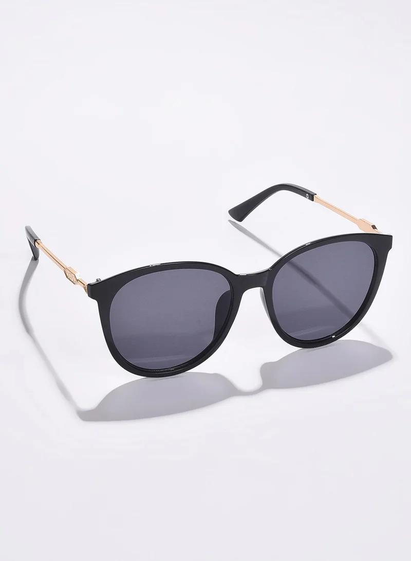 Haute Sauce Black Lens -Toned Butterfly Sunglasses