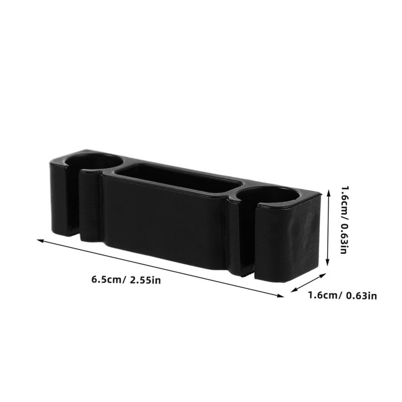 Car Cable Organizer Adhesive Clips Wire Manager Easy Install Black 4 Pack - Image 3
