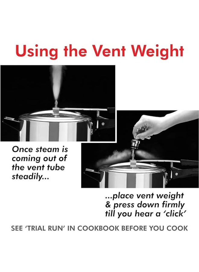 هوكينز صمام تهوية نحاسي من هاوكينز، منظم ضغط/وزن لجميع طناجر الضغط من هاوكينز بسعات من 1.5 لتر إلى 12 لتر، فضي اللون، قياسي (H10-20)، 1.5 لتر - Image 3