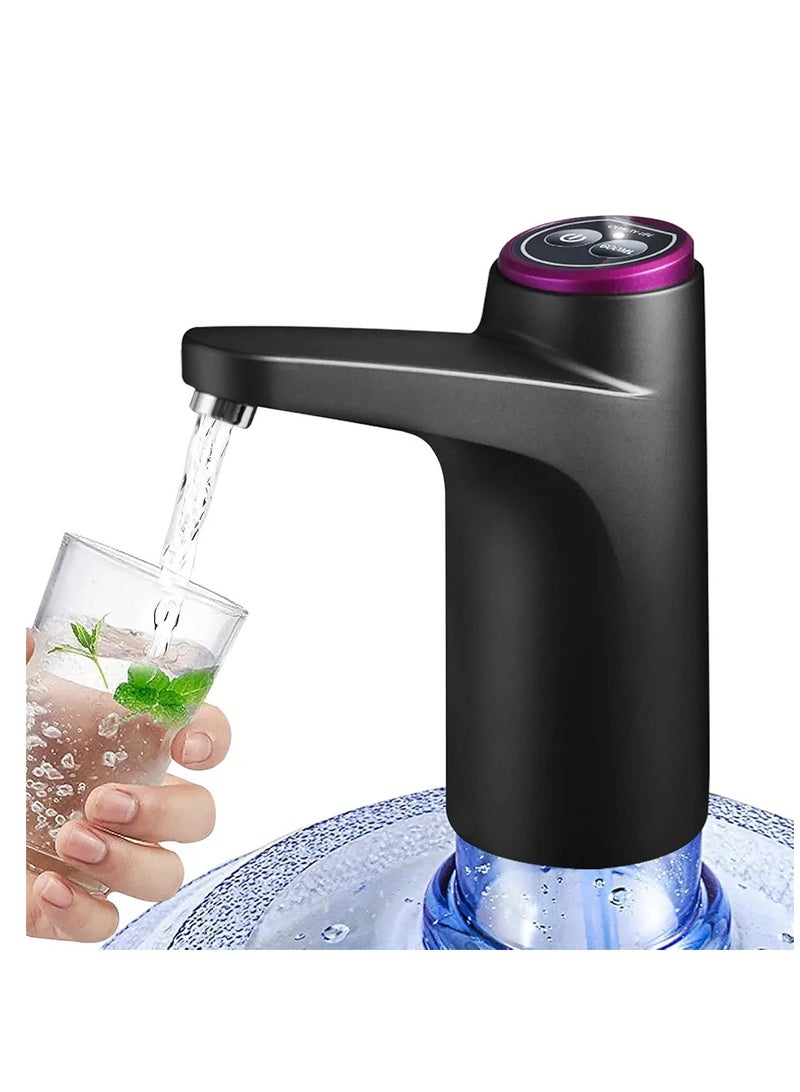 Water Dispenser Pump for 5 Gallon Bottle, Upgraded Quantitative Drinking Water Pump Portable USB Charging Electric Bottle Pump Multipurpose Dispenser for Home Camping for 2-5 Gallon Jugs  - Image 1