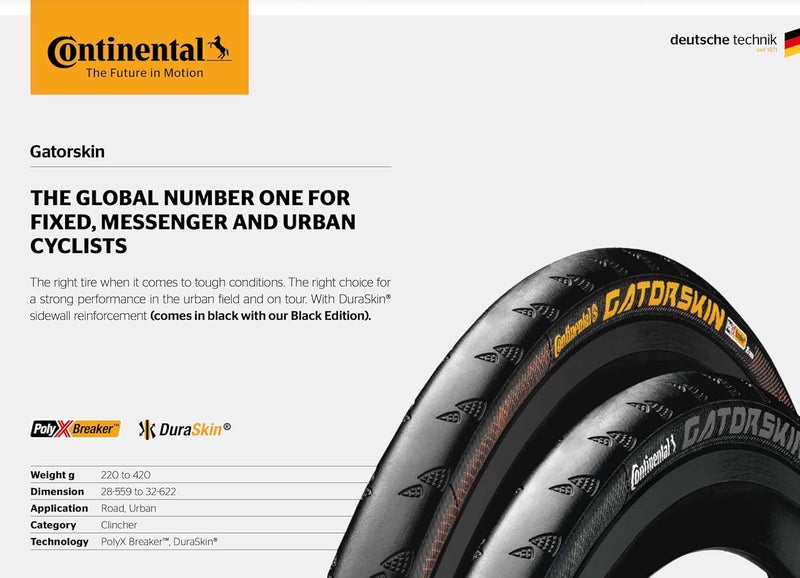 Continental Gatorskin Black Edition Bike Tire - Image 2