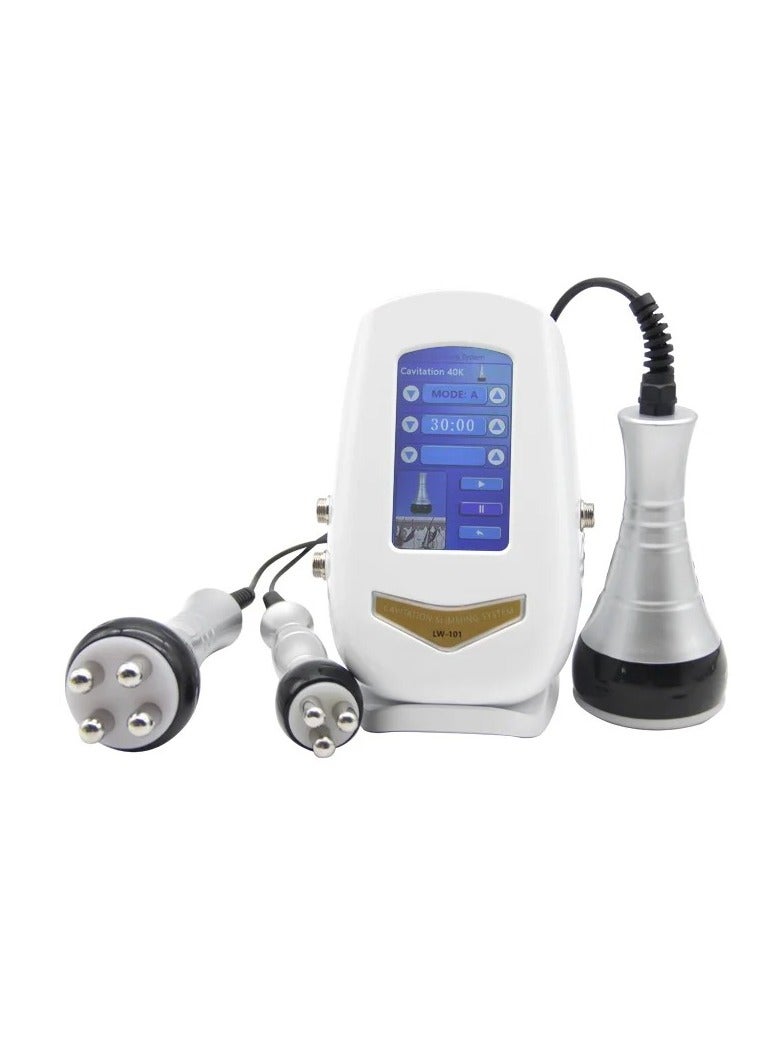 AROAQ آلة التجويف 110 فولت، آلة التخسيس بالموجات فوق الصوتية، 40 كيلو هرتز، آلة حرق السيلوليت للجسم والوجه، آلة تردد الراديو، آلة شد الجلد RF لتقليل علامات التمدد للعناية بالبشرة - Image 1