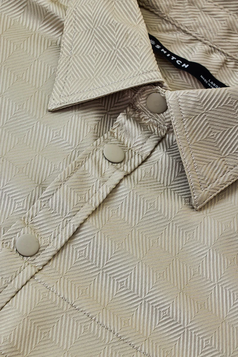 SNITCH Double Pocket Snap Button Oversized Shacket