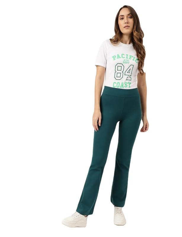 Marks & Spencer Flared High Waist Jeggings T573956KPEACOCK (S) - Image 1