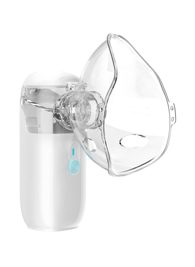 Generic Ultrasonic Mesh Nebulizer for children Men Women Mini Handheld Portable Steam Humidifier for home and travel White  - Image 1