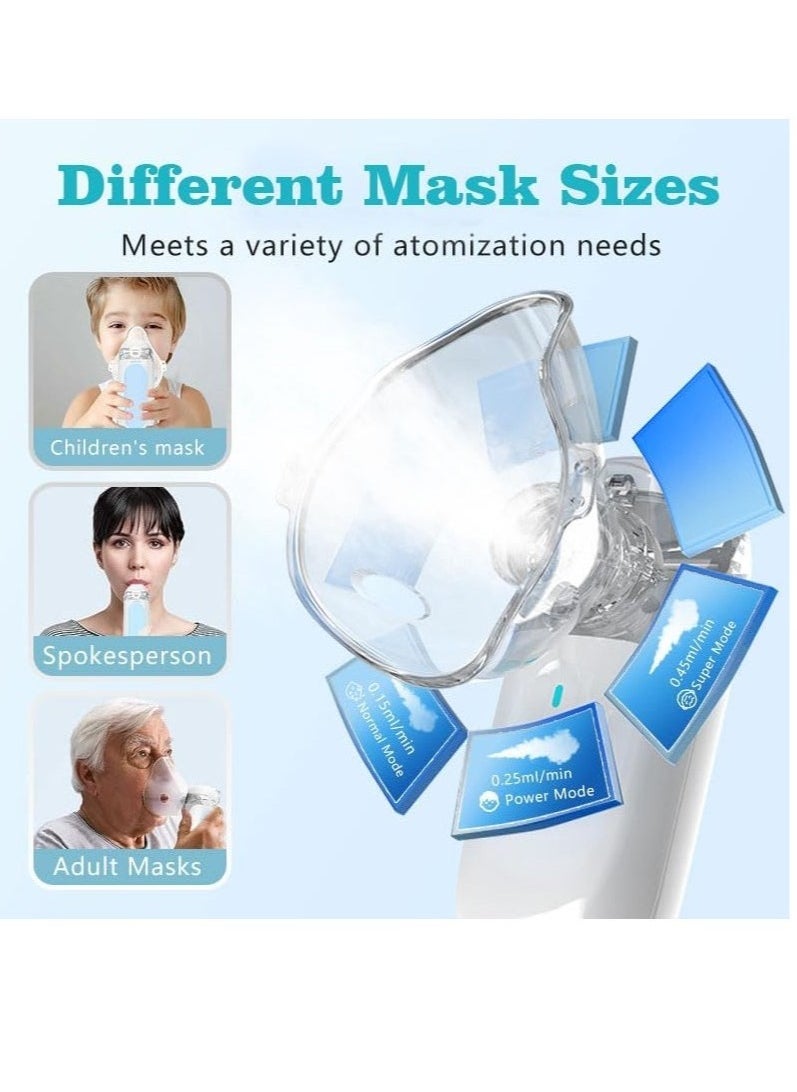 Generic Ultrasonic Mesh Nebulizer for children Men Women Mini Handheld Portable Steam Humidifier for home and travel White  - Image 3