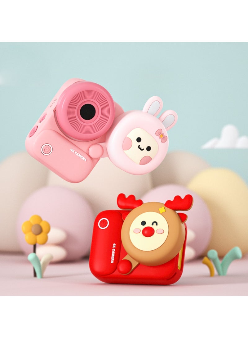 بيكوسيسي كاميرا Picocici K23 للأطفال بدقة 4K (بدون بطاقة ذاكرة) - وردي - Image 3